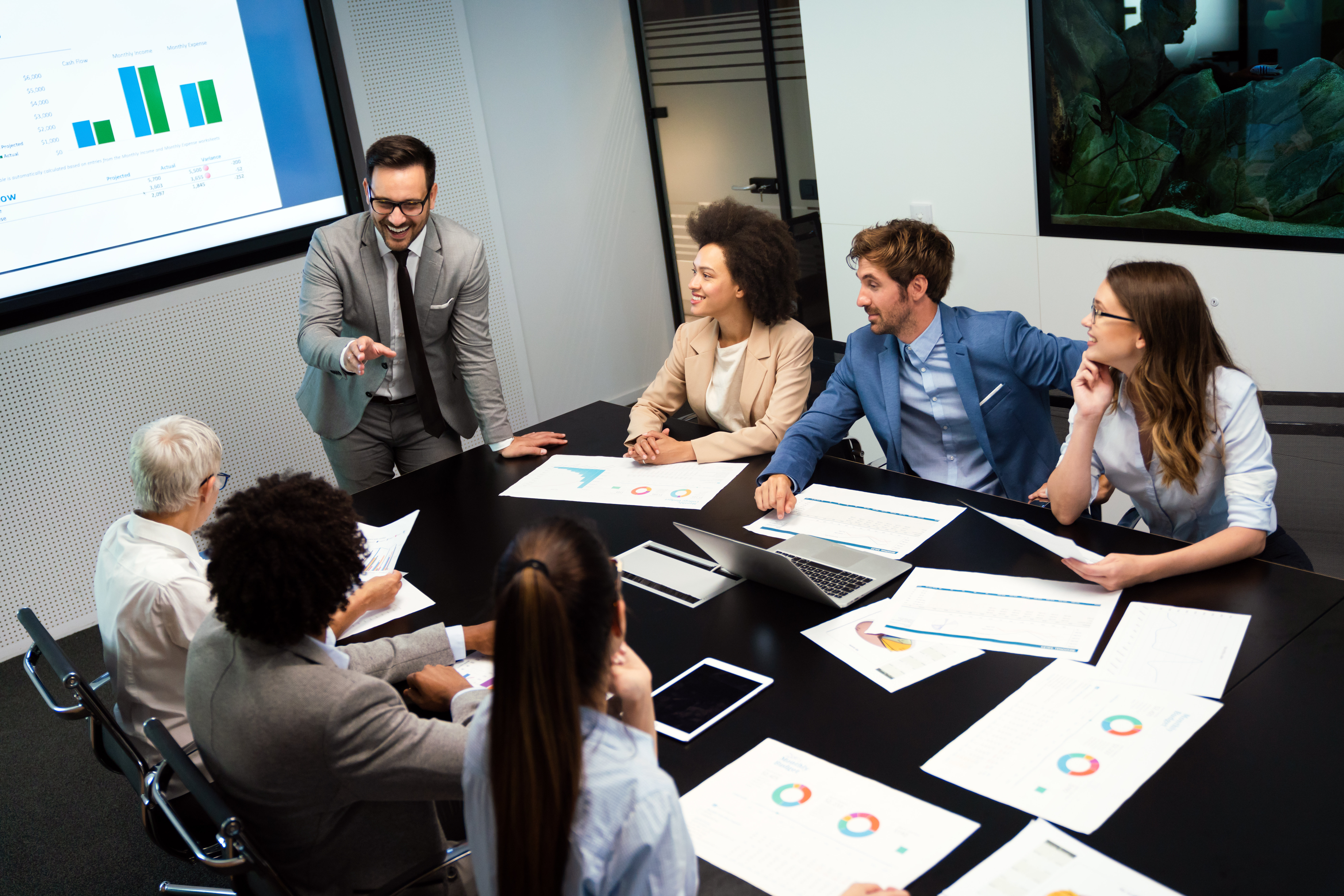 Team discussing AI strategy on whiteboard - Byteware AI Consultancy